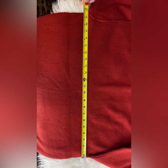 Free People Bold Red Turtleneck Sweater - Picture 5 of 8